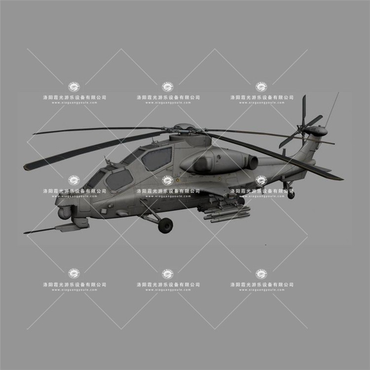 门头沟武装直升机3D模型